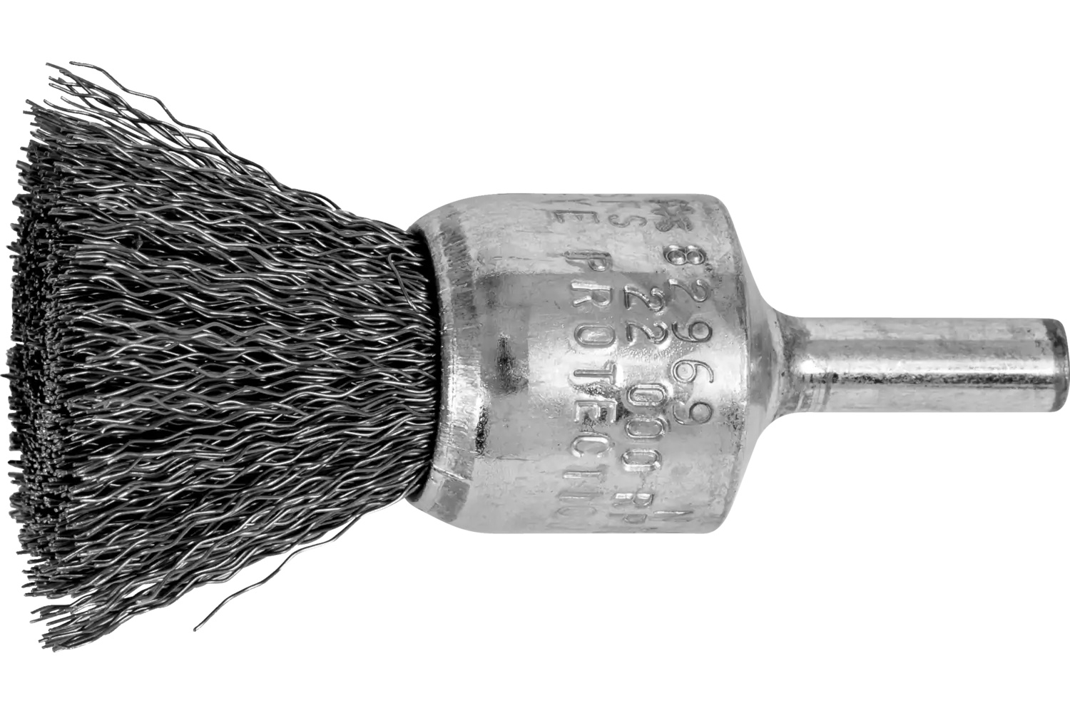 Picture of Pferd Crimped Wire End Brush 3/4" Dia. .010 Carbon Steel 1/4" Shank